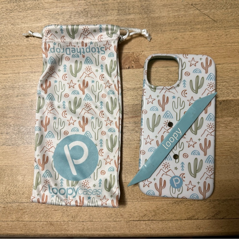 Loopy Case Cactus Pattern Phone Case for iPhone 13